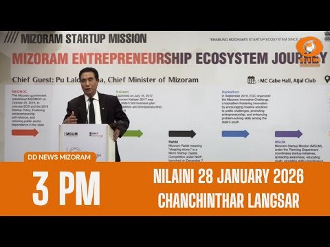 DD News Mizoram Chanchinthar Langsar | 28 January 2026 | 3:00 PM