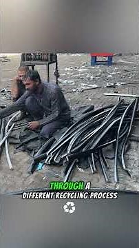 How they recycle the plastic from electrical cables #Recycling #Technology #Manufacturing