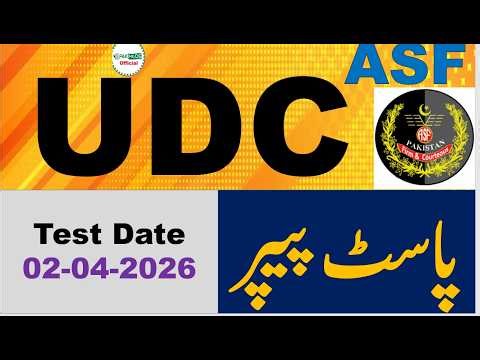 ASF UDC Complete Solved Papers Held On 02-04-2026