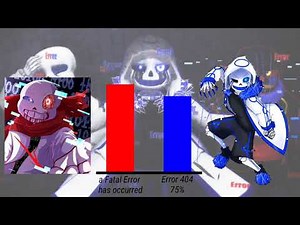 FATAL ERROR & ERROR vs ERROR 404 Power Levels | Undertale