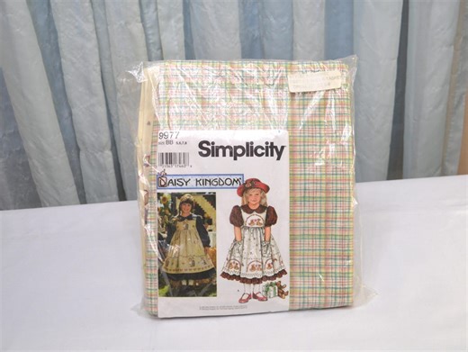 Daisy Kingdom A Tisket A Tasket Dressmaking Kit With Fabric and Pattern, Sizes 5, 6, 7, 8 - Etsy