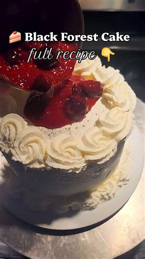 Black Forest ​Cake 🍰 | Oktoberfest ​🇩🇪 | Recipe 👇 (Schwarzwälder Kirschtorte)