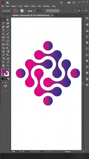 Abstract Geometric Shape Design in Illustrator | Quick Tutorial ⚡