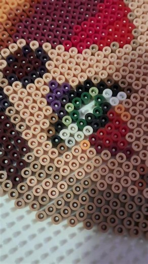 couldnt get this stupid jester out my head so i made him with perlerbeads 😋😋 #hughmorristomodachilife #tomodachilifelivingthedream #perlerbeads #jester #diy @Gigi.pdf