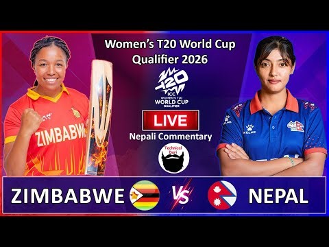 Nepal vs zimbabwe l NEP-W vs ZIM-W, Women’s T20 WC Qualifier 2026 l Audio Commentary