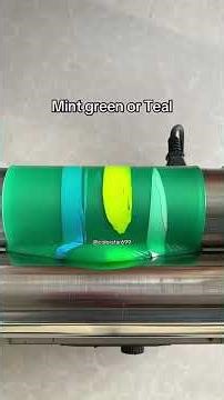 Mint green or Teal #colors #colormixing #satisfying #guessthecolor #fyp