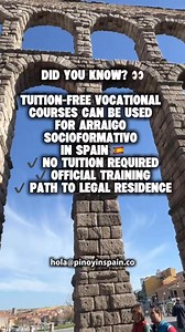 Already in Spain and studying? 🇪🇸A FREE vocational course may help you apply for arraigo socioformativo 🎓📄 #legalprocess #studyinspain #filipinosinspain #pinoy #pinoyabroad | Pinoy in Spain