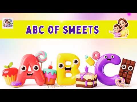 🍭 ABC Sweets for Kids! Learn Alphabet with Candy & Desserts | Educational Video #abcd #abcs