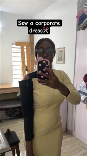 How to cut & sew a fitted corporate dress