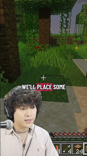 Building a tiny house 🏠 Learn English with Minecraft Hardcore