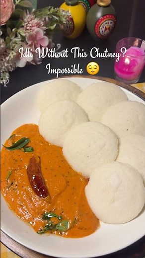 Idli with Spicy Red Chutney | South Indian Breakfast Recipe