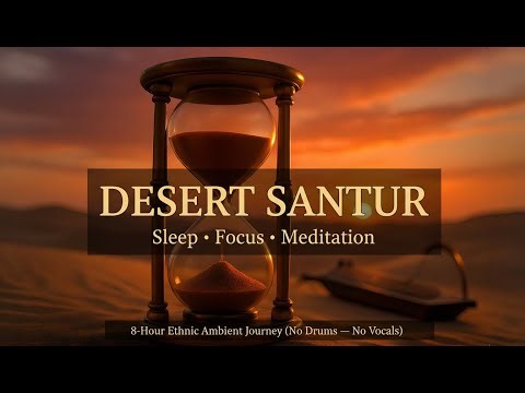 Desert Santur • 8 Hours of Ethnic Ambient for Sleep, Focus & Meditation (No Drums, No Vocals)