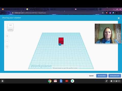 Create and Turn In Animated GIF in Tinkercad Codeblocks