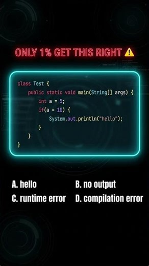 Can You Spot the Java Error? ⚠️ | Java Interview Challenge