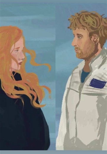 Enjoy some wip for a discord banner in an art contest. Or just for fun. I quite like it. Bit of fun. #art #animated #projecthailmary #rylandgrace #evastratt