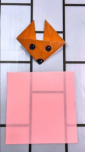Easy Origami Fox 🦊 Looks Amazing! #shorts #asmr #cats #mysterybag