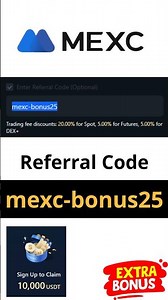 Unlock 180 USDT with MEXC Exchange Referral Code "mexc-bonus25" for New Users
