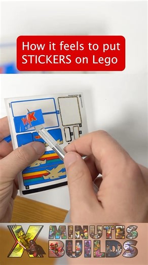 How it feels to put STICKERS on Lego!! #shorts #lego #legostarwars #legoninjago #legostrangerthings