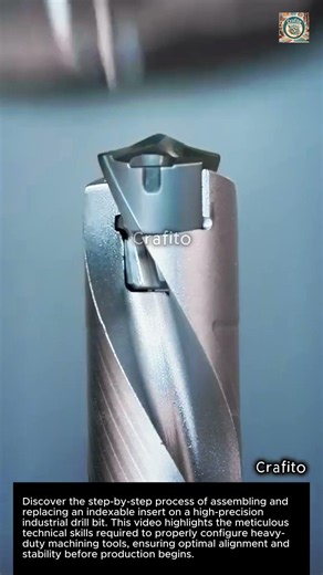 Step-by-Step Industrial Drill Bit Assembly Guide #worker #process #manufacturing #metalwork