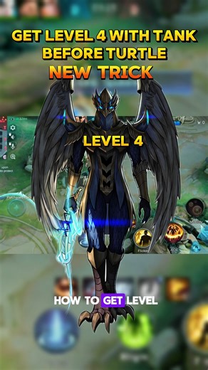 LEVEL 4 Before Turtle!🔥With TANK 💯TRICK#mobalegends5v5 #moba5v5english #moba5v5pipin