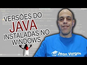 QUAIS VERSÕES DO JAVA ESTÃO INSTALADOS NO SEU WINDOWS? | PROFESSOR JEAN VARGAS