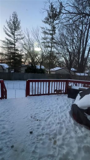 Another snowy day in Michigan #puremichigan #beauty #winterfashion #morning #home