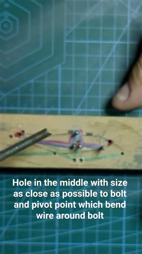 close up to my wire bending device #fishing #lure #diy