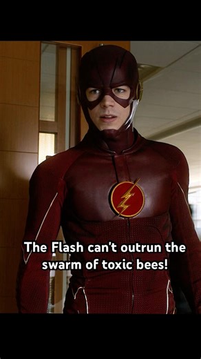 The Flash can't outrun the swarm of toxic bees!#theflash #shortvideo #barryallen #shorts