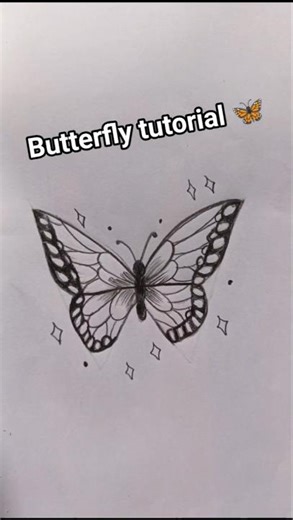 Butterfly tutorial 🦋 #art #drawing #sketch