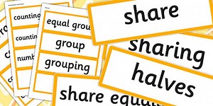 Year 1 2014 Curriculum Multiplication and Division Vocabulary Cards