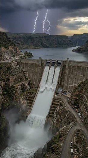 Mega Dam Spillway Built Just Before the Monsoon Unleashes #spillway #shorts