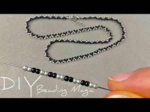 Super Easy Seed Bead Necklace Tutorial: How to Make Necklace with Beads | Beads Jewelry Making