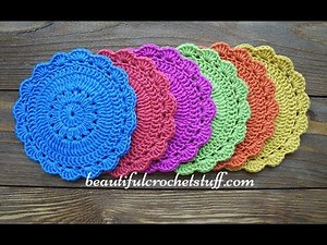 Easy Crochet Pattern for Beginers - Crochet Coaster