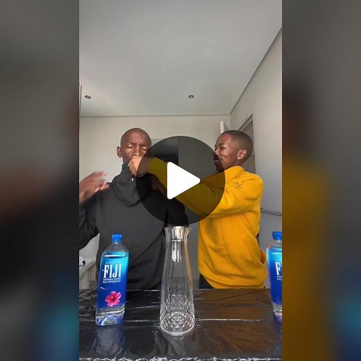 Who cheated first? Doing the blind fold water challenge with Lungile. #LasizweAndLungile