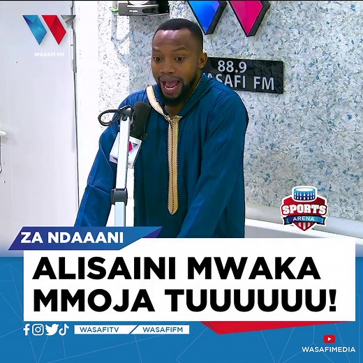 Wasafi FM on Instagram: "#ZaNdaaaniKabisa MWAMBA AMESAINI MWAKA MMOJA TU! Sikiliza Kipindi Cha Leo cha @sportsarena88.9 kupitia YOUTUBE Channel yetu ya WASAFI MEDIA. @sportsarena88.9 #ZaNdaaaniKabisa"