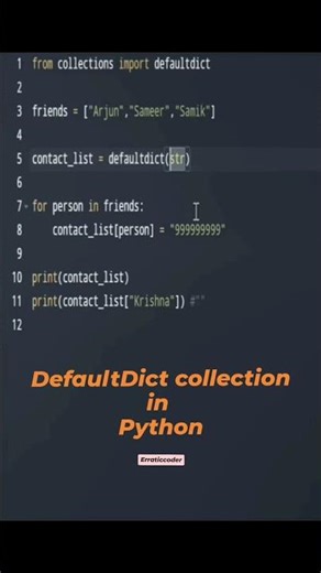 Simplify Your Code in Minutes | Python defaultdict Explained