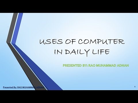 Uses Of Computer In Daily Life