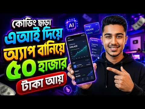 AI দিয়ে কোডিং ছাড়া Apps বানিয়ে ইনকাম | How To make Apps Using Ai | Make Money online