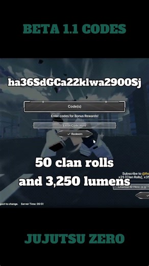 Jujutsu Zero BETA 1.1 New Codes #jujutsuzero #jujutsukaisen #roblox