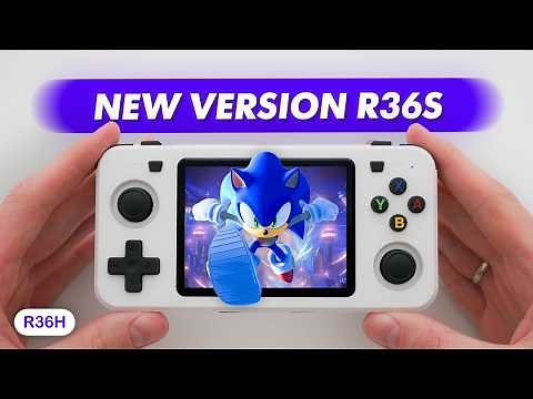 New Handheld R36H Budget Retro Video Game Console REVIEW AND UNBOXING
