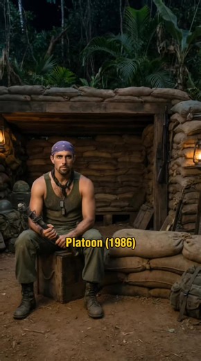 Platoon Cast: Then vs. Now 🎥 #platoon #charliesheen #willemdafoe #tombenger #johnnydepp