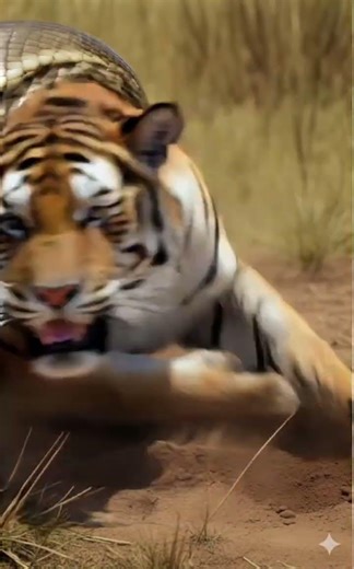“Tiger vs Python — Who Wins?”//“호랑이 vs 비단뱀, 승자는?” #animals #horror #meme #viral #ai #shorts
