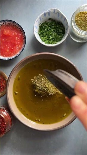The Best Bread Dipping Oil Recipe (With Harissa & Za'atar!)