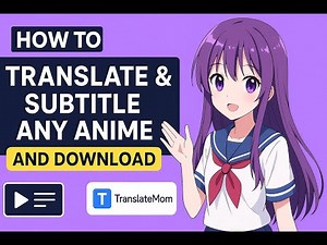 Translate any ANIME video instantly!