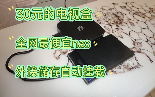 最便宜的nas Ubuntu外接储存自动挂载 机顶盒 hi3798mv刷机 低功耗nas服务器 linux
