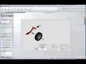Explode Assembly Drawing, Part 3, Inserting the BOM, Bill of Materials