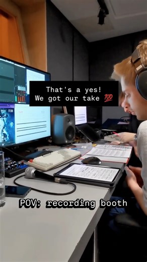 A glimpse into the recording booth🎙️#harp #classicalmusic #bts #piano #musician #artist #HelenaRicci