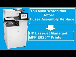 How to Replace and Reset HP A3 Printer Fuser Unit.