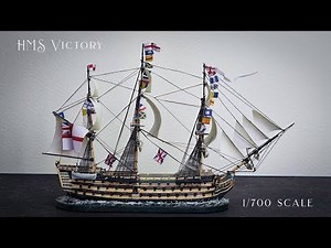 Building and painting the HMS Victory in 1/700 scale for #blackseas game