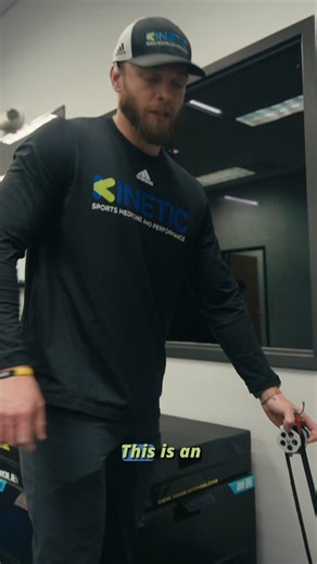 Kinetic Sports Medicine | Physical Therapy | Lake Country | WI on Instagram: "Why do we use tools like the flywheel? Because athletes deserve more than bands and basic machines — they need progressive, measurable strength that translates directly to sport. Flywheel and eccentric-focused training allow us to: ⚡ Build real power by overloading the eccentric phase (where most athletes are weakest) 🦵 Improve deceleration & cutting mechanics — the foundation for ACL injury reduction 📈 Drive higher